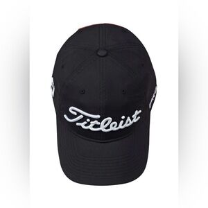 Titleist Adult Tour Performance Golf Black and White Adjustable  Hat
